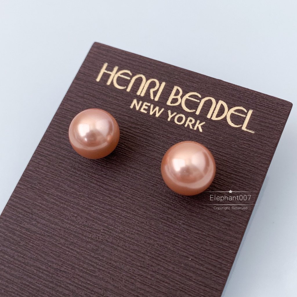 Henri Bendel Rose Gold Pearl Earrings 52$